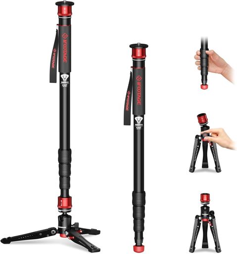IFOOTAGE COBRA3 A180T カメラ一脚 クイックリリース アルミ合金製 耐荷重8kg 最大182cm