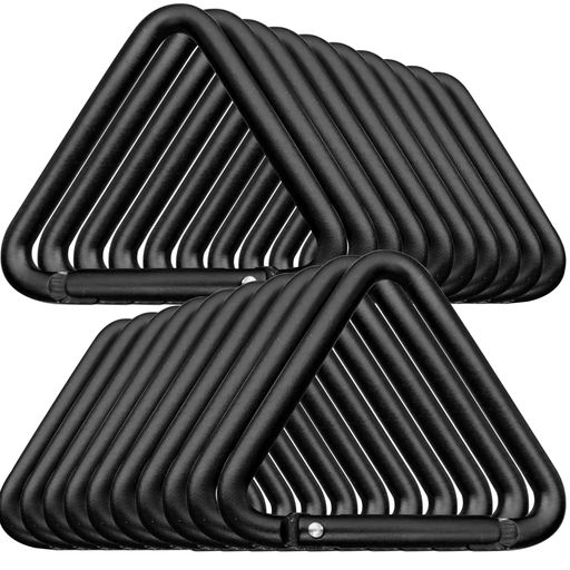 NKAKTSU三角カラビナ20個セット軽量小型耐荷重30kg錆びないアルミ合金製多機能ガイロープタープテント用キャンプ登山釣りアウトドアハイキングトレッキングフック