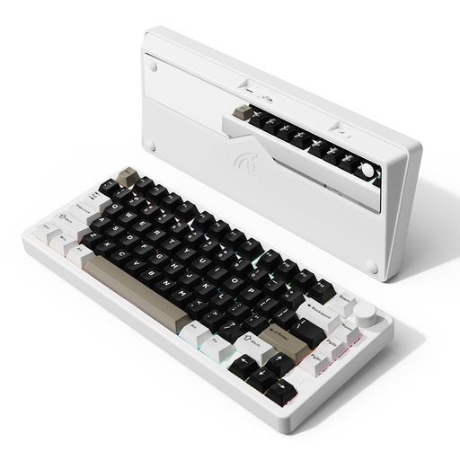 ATTACK SHARK X86 ゲーミングメカニカルキーボード カスタマイズリニア抹茶スイッチ ガスケットマウント CNC ナノオイルスプレー加工 アルミニウム素材使用 PBTキーキャップ ワイヤレス 無線 3接続モード