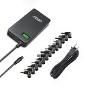 UDOLI40W 電源 ACアダプター 変換 ノートPC用ACアダプター AC充電器 汎用 USB充電器 変換コネクタ13種類 ASUS SONY 10.5V ACER COMPAQ 19V LENOVO 20V SAMSUNG 14V HP(2)