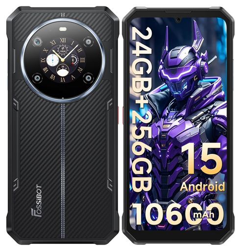 「Android15スマホ」FOSSiBOTF109SSIMフリースマホ本体2画面スマホ24GBRAM+256GBROM2TB拡張可能10600mAhの大容量バッテリータフネススマホ防水防塵耐衝撃6.745インチ