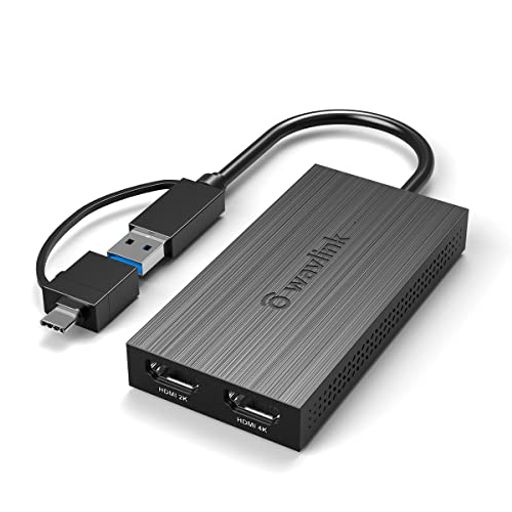 WAVLINK USB-C fA HDMI ϊA_v^ USB C nu 2-IN-1 o4K@30HZ 2K@60HZ 5GBPS] USB TYPE-Aڑ WINDOWS 7/8/8.1/10/11A