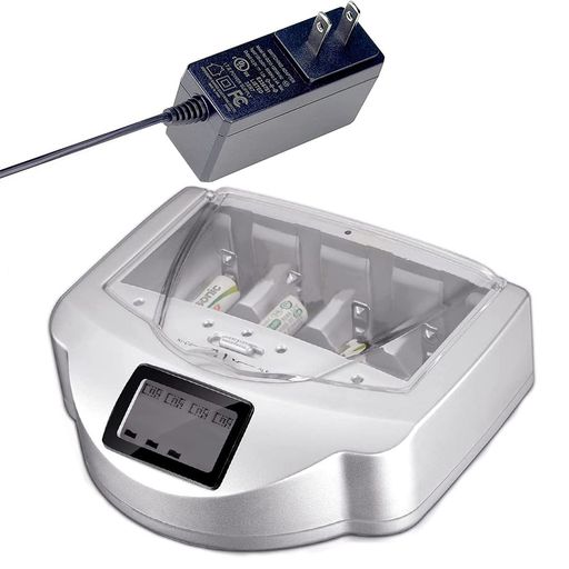電池充電器マルチチャージャーアルカリ、ニッカド、ニッケル水素電池チャージャー単1、単2、単3、単4、9V充電池に対応マルチ充電器LCD付き乾電池充電器 電池充電器マルチチャージャーアルカリ、ニッカド、ニッケル水素電池チャージャー単1、単2、単3、単4、9V充電池に対応マルチ充電器LCD付き乾電池充電器