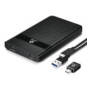 充電しながら自動バックアップ IPHONE IPAD ANDROID 2.5インチ HDD / SSDケース USB3.0 タイプC 接続ハードドライブ エンクロージャスク ケース 4TB容量対応 7MM/9.5MM厚両対応 SATA-I SATA-II(2)