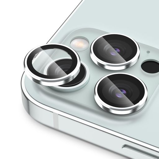PODICK カメラフィルム IPHONE 15 PRO/15 PRO MAX用 カメラカバー 9H強化ガラス アルミ合金製 アイフォン15プロ/15PRO MAX用 カメラ保護 キズ防止 耐衝撃 高透過率 黒縁取り 露出オーバー防止 極薄