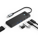 ORICO USB C ハブ 5 IN 1 マルチポート USBハブ TYPE-C ドッキングステーション 4K HDMI、100W PD、2*USB-A ポート、1*USB-C 3.0