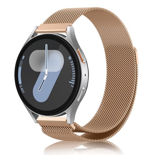 AiMaoo20mmバンドGalaxyWatch7/6/5/4(40mm44mm)/GalaxyWatchFE対応交換バンドステンレス鋼磁気付きスポーツバンドマグネット式おしゃれ調節可能交換ベルトストラップ