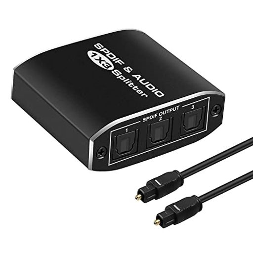 NEWCARE SPDIF/TOSLINK 光デジタル 分配器 