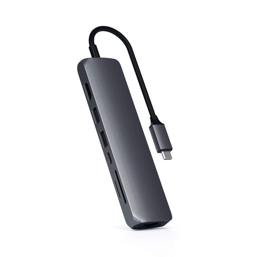 SATECHI C[Tlbgt X 7IN1 USB-Cnu LAN (Xy[XOC) 4K HDMI(60HZo) USB-C PD[d (60W) 2X USB-A 5GBPS] SD/MICROSDJ[h[_[