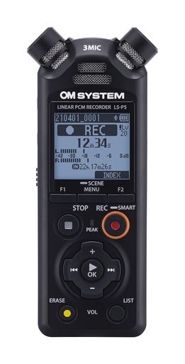 OM SYSTEM LS-P5 楽器演奏/ライブ録音/自然環境録音/ハイレゾPCM録音/外部メモリ対応