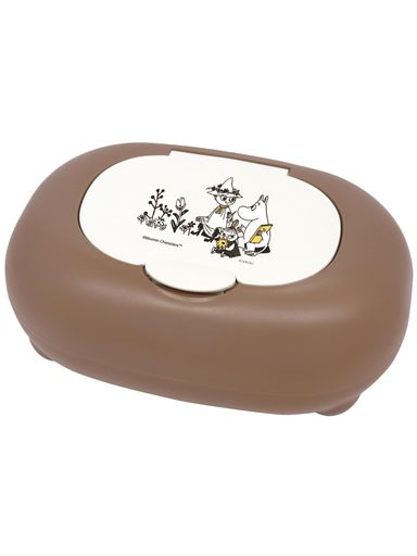 錦化成 ウェットティッシュ おしりふき ケース ムーミン ブラウン 約19×13×7.5CM 日本製 ワンプッシュオープン式 錦化成 ウェットティッシュ おしりふき ケース ムーミン ブラウン 約19×13×7.5CM 日本製 ワンプッシュオープン式