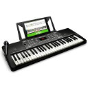 Alesis電子キーボード54鍵盤初心者スピーカー内蔵マイク譜面台コン...(2)