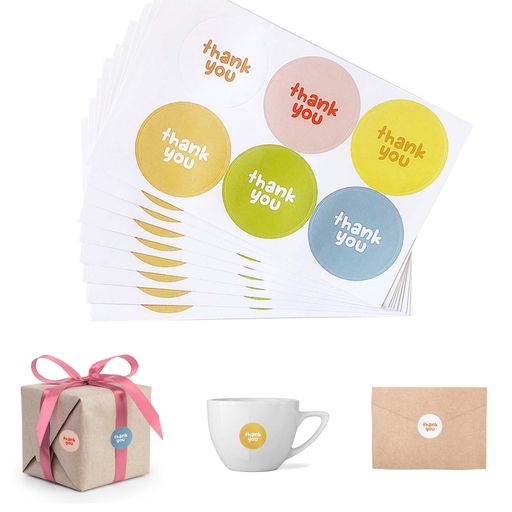 ありがとうシールステッカー(60枚入り)ギフトシールサンキューシールthankyouシールサンキューラベルギフト感謝シールギフト包装シール結婚式記念日母の日クリ...