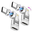 VAFOTON240W対応9PinマグネットUSB-C変換アダプタ540°回転Type-C変換アダプタ5A超急速充電データ転送可Book/Pro/phone/A...