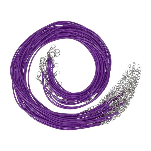 PATIKIL16インチx0.08インチのネックレスコード、20個入りのワックスレザーネックレスストリングロープ、宝石メイキング用品、ビーズ用品、ペンダント、ブレスレットチェーン用のクラス…