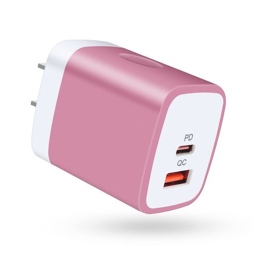 VIVIBER USB C 電源アダプター急速充電器 IPHONE16 ACアダプター TYPE-C タイプC 充電器 ((USB-A&USB-C 2ポート/20W PD3.0/PSE認証) USB 充電器 C コンセント 急速充電アダプター AC充電器