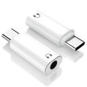 イヤホンジャック 変換 タイプC 2個セットオーディオ 変換 USB C 3.5MM 対応 3極 4極 イヤホン変換アダプター 音量調節/通話/音楽対応 DAC...