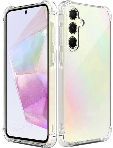 FolmeikatSamsungGalaxyA355G互換性ありTPUソフトケース耐衝撃衝撃吸収傷防止カメラ保護Qi充電ワイヤレス充電カバーラギッド・アーマーA355G携帯電話の保護シェル6.6”(クリア)
