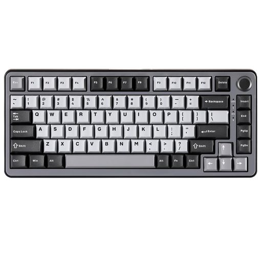 YUNZIIRT75ラピッドトリガーキーボードメカニカルTKLゲーミング磁気スイッチRGB有線USBコンパクト75%配列ノブ付きPBTキーキャップ調節可能作動(黒OUTEMUスイッチ) YUNZIIRT75ラピッドトリガーキーボードメカニカルTKLゲーミング磁気スイッチRGB有線USBコンパクト75%配列ノブ付きPBTキーキャップ調節可能作動(黒OUTEMUスイッチ)