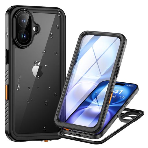 LANHIEM IPHONE 16 用 ケース 防水ケース IP68米軍規格 FACE ID認証/耐衝撃/滑り止め/防塵/防雪/水中撮影/QI充電/超軽量/ストラップ付き 付け外し簡単 全面保護のアイフォン 16 防水カバー ブラック LANHIEM IPHONE 16 用 ケース 防水ケース IP68米軍規格 FACE ID認証/耐衝撃/滑り止め/防塵/防雪/水中撮影/QI充電/超軽量/ストラップ付き 付け外し簡単 全面保護のアイフォン 16 防水カバー ブラック