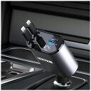 LEKVKM車 充電器 シガーソケットUSB巻き取り式カーチャージャー高速4ポートアダプター急速充電カーシガーライタープラグ、IPHONEおよびIPHONE ポート(2~5日でお届け)(2)