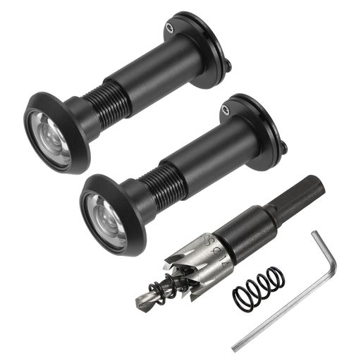 PATIKIL9/16”ドアビューアーピープホールプライバシーカバー付きの2個の銅製プライバシードアビューア..