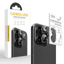 IPHONE16PRO/16PROMAX用カメラレンズ保護フィルム|チタン合金+9H強化ガラス|高透過率・耐衝撃・指紋防止・貼り付け簡単|ケース干渉なし・カメラプロテクター・りブラック|NYSERA
