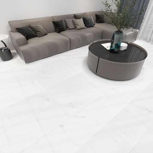 フロアタイル大理石【20枚入1.2畳】クッションフロアマットフローリングタイル貼るだけ置くだけフロリ..