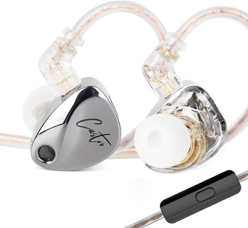 KZCastorイヤホン有線カナル型耳掛けリケーブルハイブリッド重低音デュアルダイナミックドライバーミュージシャン密閉型シンガー用インイヤーイヤホンHIFI音質2ddチューニングスイッチ