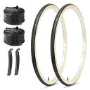 MOHEGIA2本セット26x13/8自転車タイヤ:26インチ37-590軽快車耐摩耗街乗り通勤アーバンバイク、ママチャリ対応-折りたたみ式交換用タイヤ、米式チ...