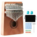 カリンバ 初心者セット 17キー KALIMBA チューニングハンマー 日本語楽譜付き 親指ピアノ 子供、ティーンエイジャー、初心者、専門家に最適 パーカッショ...