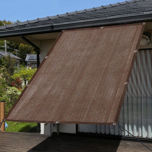 YICHIKA日除けシェードサンシェードベランダ目隠しシェー日よけスクリーンオーニング断熱遮光UVカット..