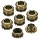 PATIKIL5mm(1/5インチ)ソリッド真鍮製ホールアイレット6個アーク表面自己裏打ちグロメット靴衣類クラフトバッグレザークラフト用ワッシャーブロンズ