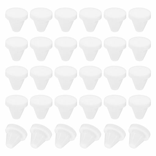 PATIKIL6mm直径シリコン製ラウンドスナップ30個入りタイプロック家具用ホールプラグボタン保護カバーキ..