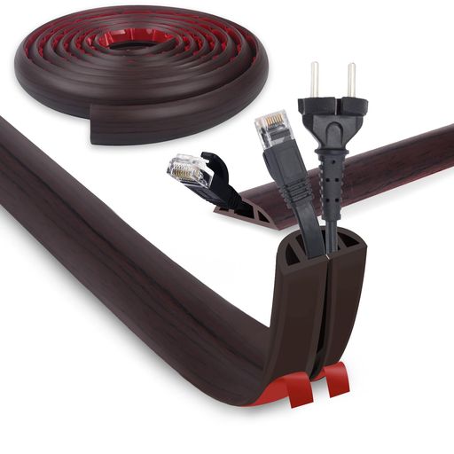 配線カバーコードカバーケーブルカバー床配線モールPVC難燃素材絶縁耐衝撃柔らかい自由裁断粘着式両面..