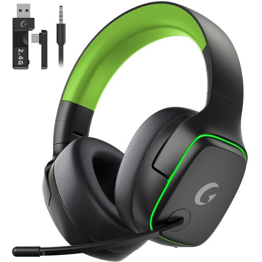 ゲーミングヘッドセット ps5 ヘッドセット 【2.4G USB/Type-cアダプター/Bluetooth 5.3/有線】 4WAY接続 7.1ch サラウンド 20ms超低遅延ゲームヘッドセット 軽量/アクティブノイズキャンセリング /