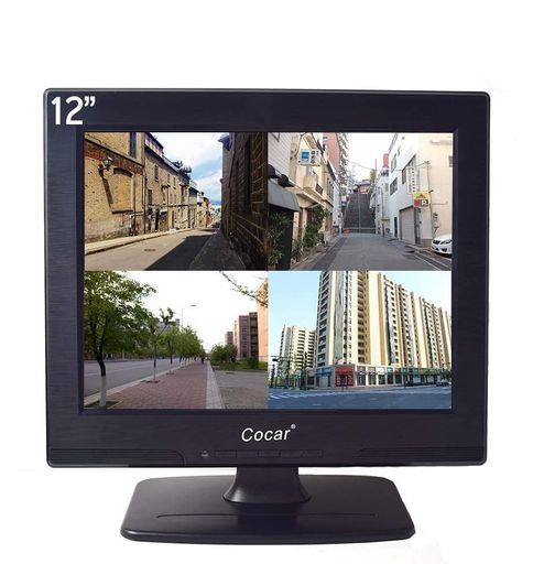 【プロ閉回路テレビモニター】12インチプロ防犯カメラスクリーン、800x600解像度。長時間連続作動するLEDバックライト光源、監視アプリケーション24/7運行要件。 アスペクト比: 4:3、 応答時間:3ms、 輝度:350cd/m2、 コントラスト比:450:1。NTSC / PAL自動的に切り替え。 視野角:水平160度、垂直160度。 【多機能】このセキュアなCCTVモニターには2つの内蔵スピーカーが搭载されています。USBポートとメディアプレーヤーを内蔵。映画やビデオをUSBディスクで簡単に再生できます。家庭/オフィス/商店の防犯カメラセットトップボックスPC、DVDプレーヤ、その他のビデオ機器に対応できます。 【驚くべき互換性を持つ】このモニターは複数のポートを持っています:HDMI、AV、BNC、3.5mmオーディオ入力/出力とVGA。CCTVディスプレイとDVRシステムを接続するのに最適です。PC、リアビューカメラ、DVDプレーヤー、MP5にも適しています。サポートVesaの掛かる穴45x45cm。 【極薄型デザイン】12インチLCD液晶閉回路テレビモニター、シャープな画像、コンパクト設計。