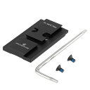 FOCUHUNTERマウントプレートGL-MOSTOACROアダプター用光学ドットのアクロフットプリントアルミ光学マウントアダプター2XM3X0.5X5MMネジ...