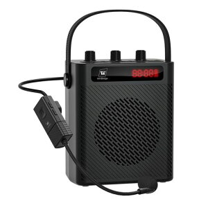WWINBRIDGE30Wポータブル拡声器ハンズフリー拡声器スピーカーセットマイク付きPAシステム拡声器ヘットセット録音/USB/AUX入力/TFカード教室講義指導会議店頭販売街頭演説カラオケS93