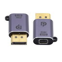 NFHKMiniDPメス8K60hz-DisplayPort1.4オスアダプターウルトラHDUHD4K144hz7680*4320ビデオPCノートパソコンモニター用