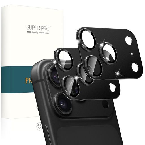 樂天商城 - PRODELIForiPhone17Pro専用カメラフィルムアルミ合金製+AR高透過率一体型耐衝撃硬度9Hキズ防止高透過率強化ガラス防爆裂気泡ゼロ露出オーバー防止アイフォン17プロ用レンズ保護フィルム
