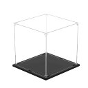 KUKERフィギュアケースアクリルケースUVカットコレクションケースディスプレイケース組み立て簡単頑丈汚れ防止手袋クリーニングクロス付き(20x20x20cm)