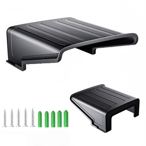 Coolotic正方形ブラックCCTVセキュリティサンシェードカメラカバーシールド保護ルーフCCTVアウトドアHi..