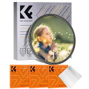 K&FConcept55mm1/8ブラックミスト&ND2-32フィルター多機能フィルター2in1一枚二役ソフト効果+減光効果可変NDフィルターソフトフィルター1...