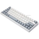 NIZキーボード【ATOM66】静電容量無接点USB-C有線キーボード(ケーブル脱着可能)白い66キーキー荷重35G英語配列PBT製キーキャップ搭載WIN/MAC両対応ワイヤレスキーボード専用ソフトウェア(2)