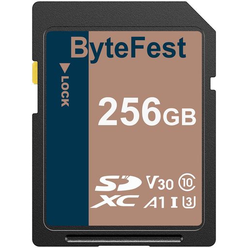 BYTEFESTSDカード256GBUHS-ISDXCメモリーカード-C10、U3、V30、4KUHD、超高速転送 BYTEFESTSDカード256GBUHS-ISDXCメモリーカード-C10、U3、V30、4KUHD、超高速転送