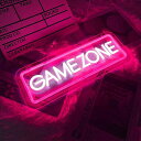 BROCHAOGAMEZONEネオンライトネオンサインゲーマーネオンライトゲームゾーンLEDネオンサインゲームルームの装飾パブ友達子供ヘのギフト