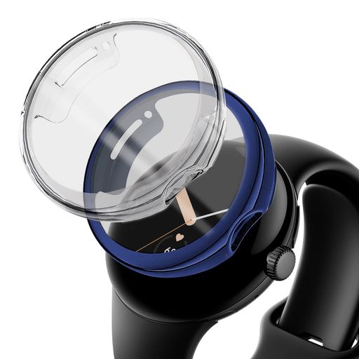 【2色セット】コンパチブルGOOGLEPIXELWATCH/PIXELWATCH2カバー、コンパチブルグーグルPIXELウォッチスクリーンプロテクターケース、コンパチブルGOOGLEPIXELWATCH/PIXELWATCH