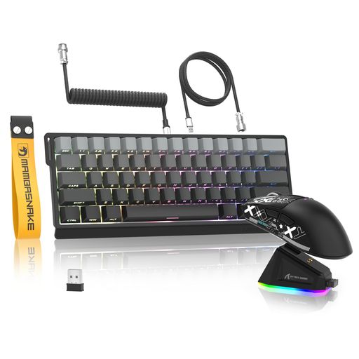 MAMBASNAKExATTACKSHARK【X60HE&X11】eスポーツセット4in1ラピッドトリガーキーボードマウスセット8Kゲーミングキーボードマウスセット60%0.01mmRT精度磁気スイッチ3モード無線 MAMBASNAKExATTACKSHARK【X60HE&X11】eスポーツセット4in1ラピッドトリガーキーボードマウスセット8Kゲーミングキーボードマウスセット60%0.01mmRT精度磁気スイッチ3モード無線