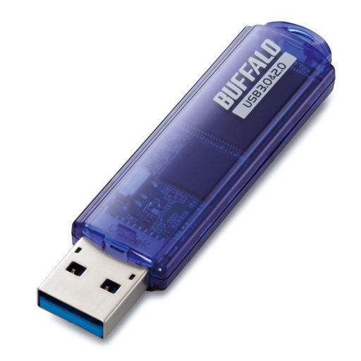 obt@[ BUFFALO USB3.0Ή USB X^_[h 16GB u[ RUF3-C16GA-BL